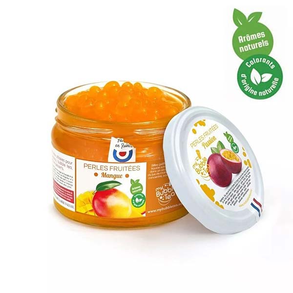 Mango Fruchtperlen im Glas 240g